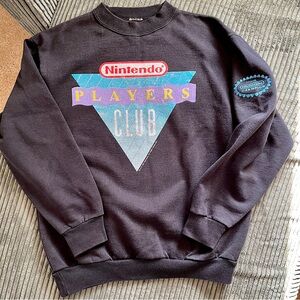 SUPER RARE Vintage Nintendo Players Club Official Champion Sweatshirt, size S